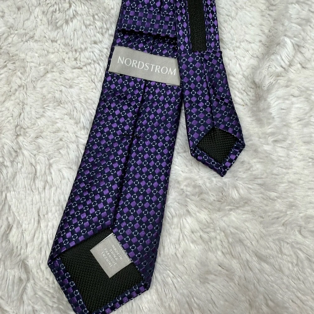 Nordstrom Kids Dark Blue Geometric Tie